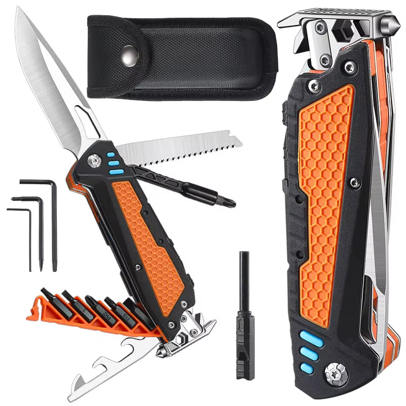 New Multifunctional Folding Tool Knife Outdoor Hiking Camping EDC Tool Folding Knife