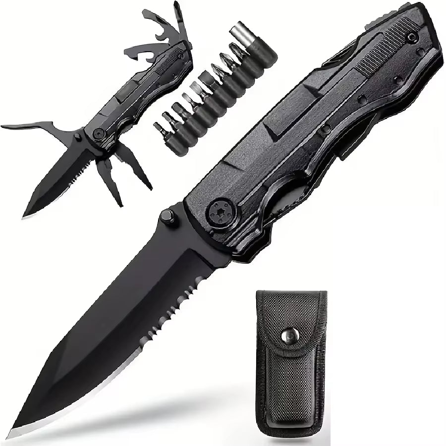 Multifunctional Knife Pliers Outdoor Home Portable Outdoor Survival Folding Knife Plier Screwdriver Hand Tool Car Emergency Tool