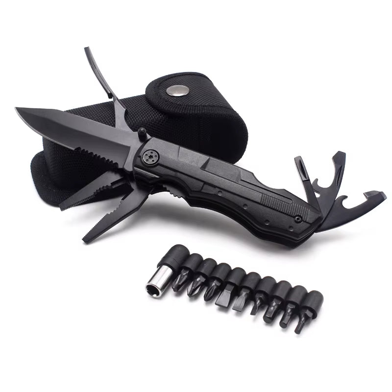 Pocket Emergency Tool Multi-Functional Folding Knife, Birthday Gift for Husband Boyfriend, Cool Outdoor Camping Hiking