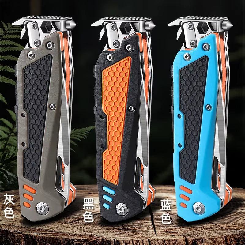 New Multifunctional Folding Tool Knife Outdoor Hiking Camping EDC Tool Folding Knife
