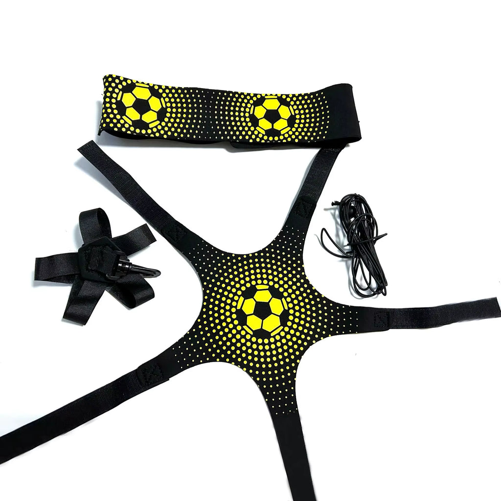 Football Kick Throw Solo Practice Adjustable Waist Belt Soccer Ball Control Training Equipment Children Training Elastic Belt