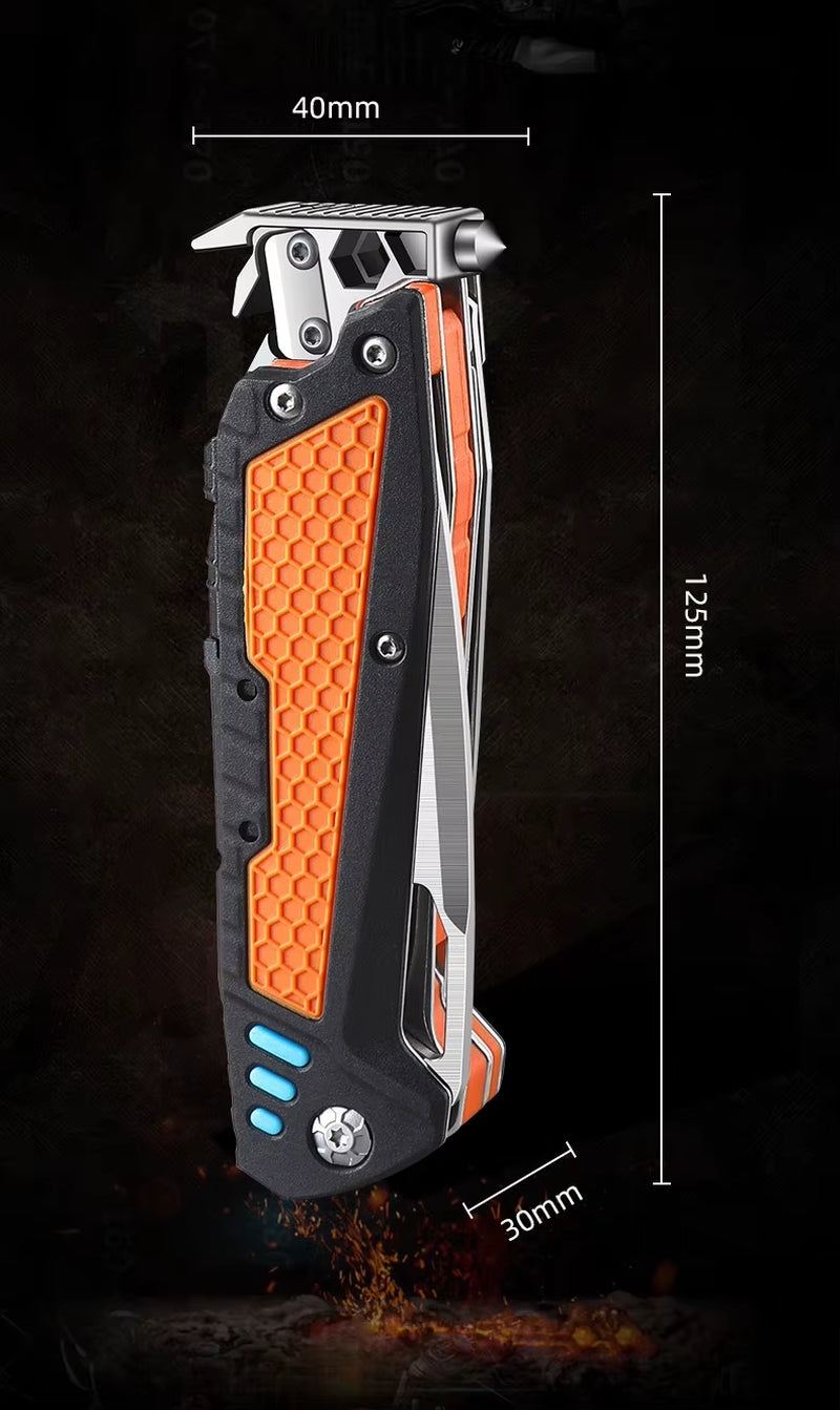 New Multifunctional Folding Tool Knife Outdoor Hiking Camping EDC Tool Folding Knife