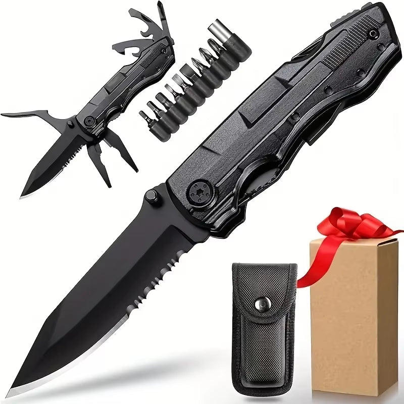 Multifunctional Knife Pliers Outdoor Home Portable Outdoor Survival Folding Knife Plier Screwdriver Hand Tool Car Emergency Tool